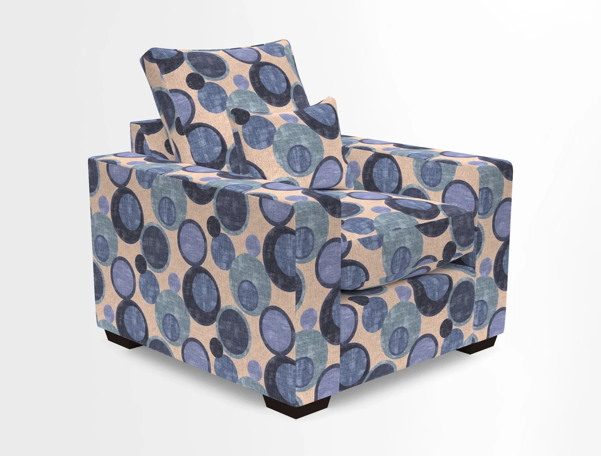 Linear chair in Two Tone Plain Biscuit