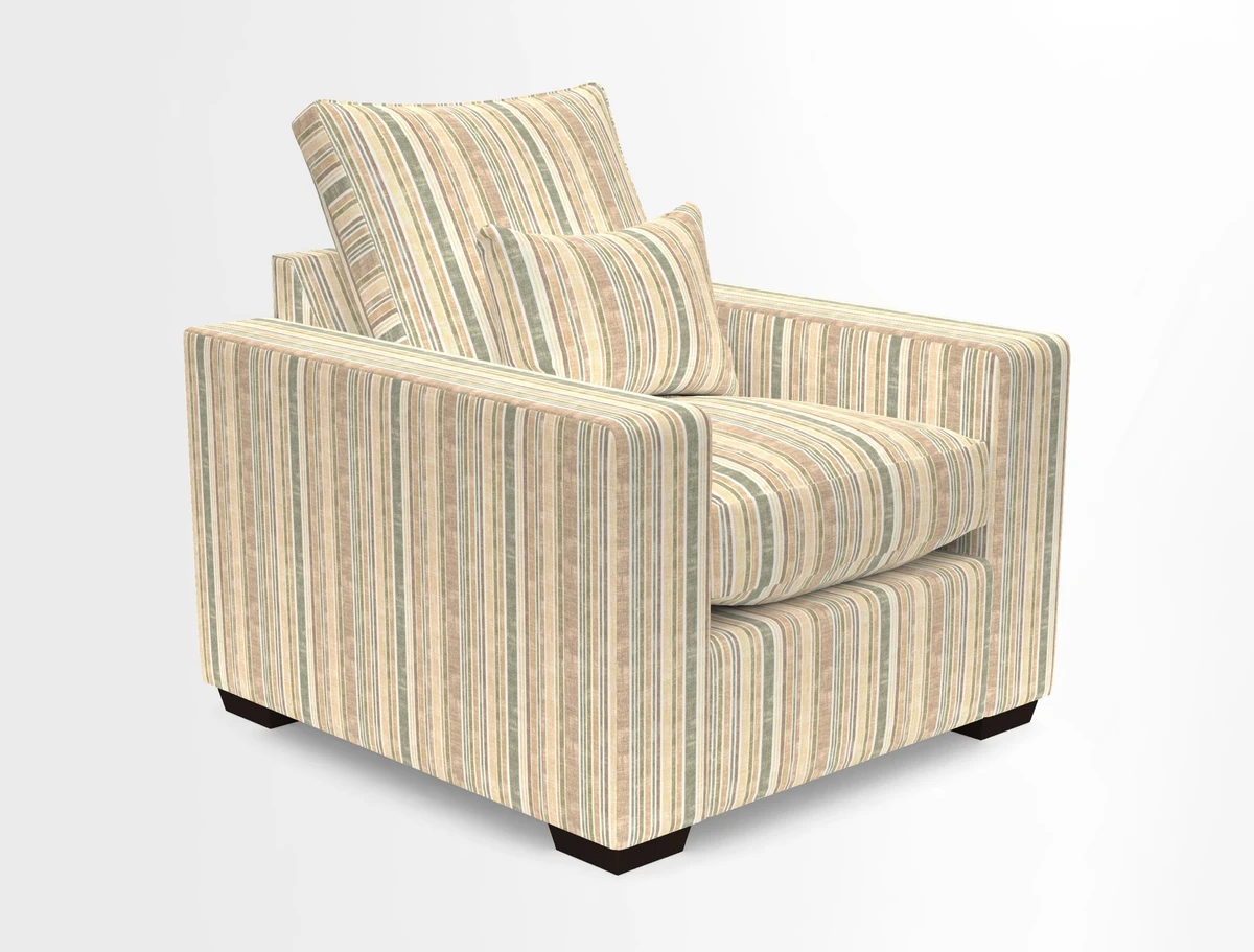 Linear chair in Two Tone Plain Biscuit