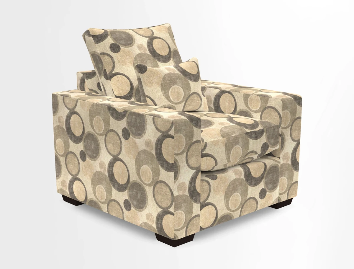 Linear chair in Two Tone Plain Biscuit