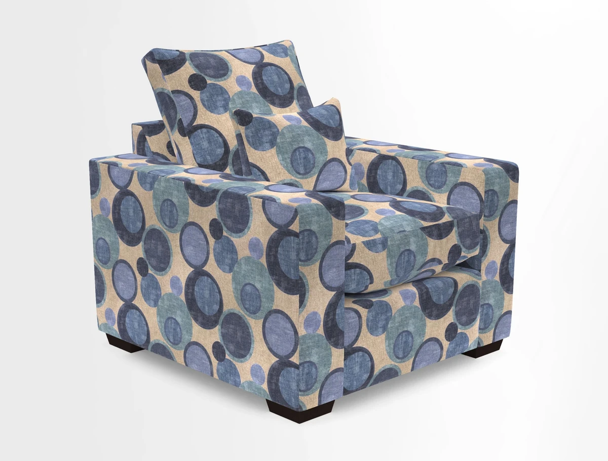 Linear chair in Two Tone Plain Biscuit