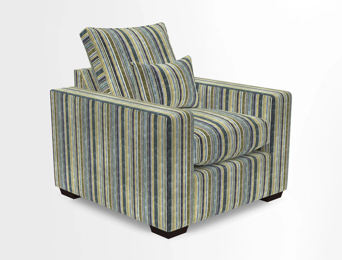 Linear chair in Two Tone Plain Biscuit