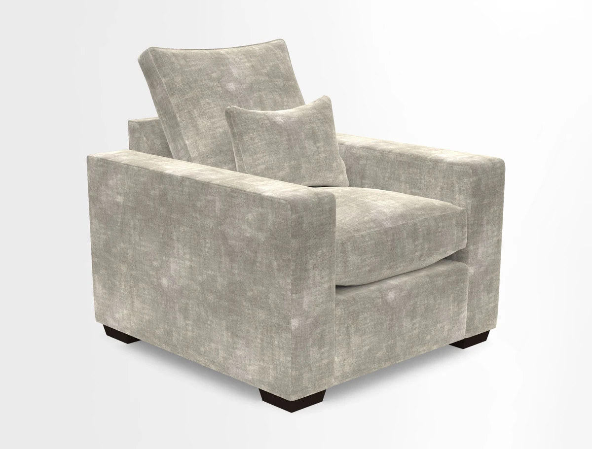 Linear chair in Two Tone Plain Biscuit