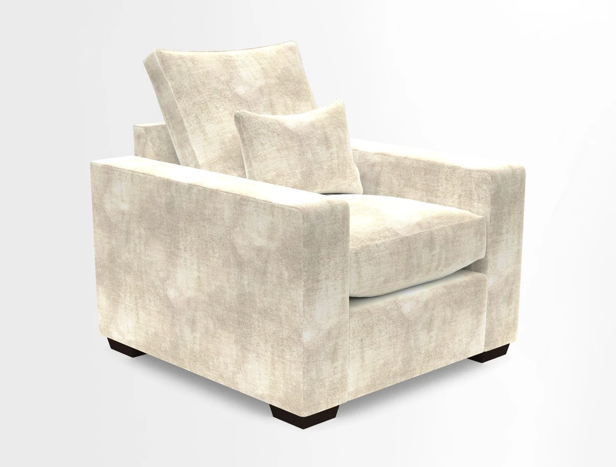 Linear chair in Two Tone Plain Biscuit