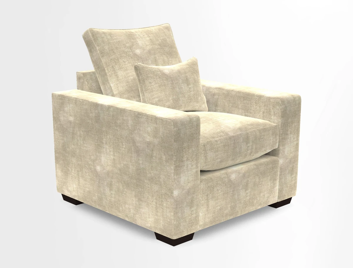Linear chair in Two Tone Plain Biscuit