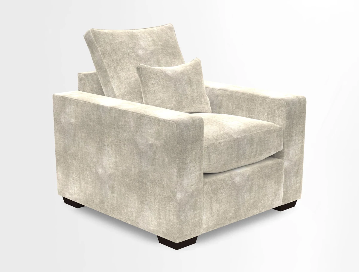 Linear chair in Two Tone Plain Biscuit