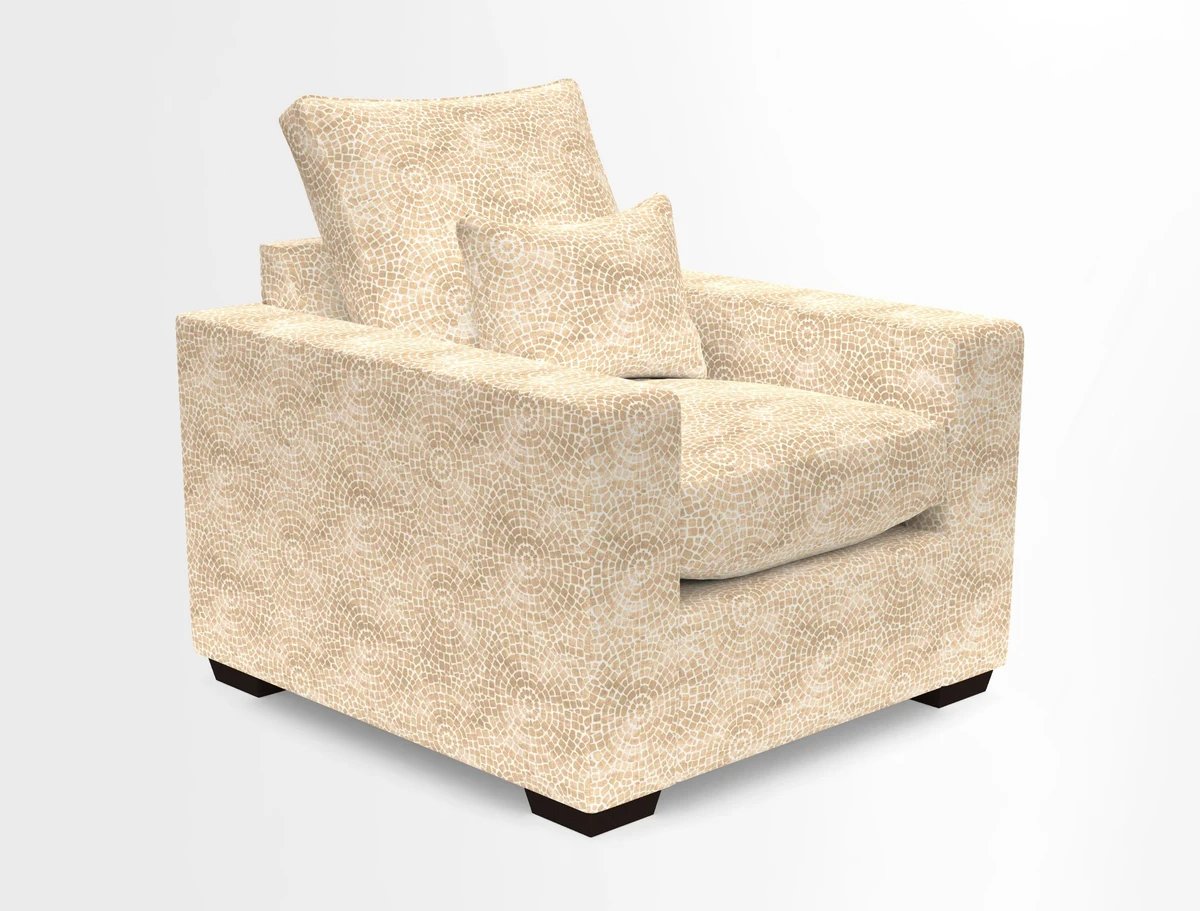 Linear chair in Two Tone Plain Biscuit