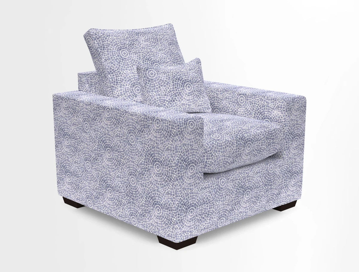 Linear chair in Two Tone Plain Biscuit