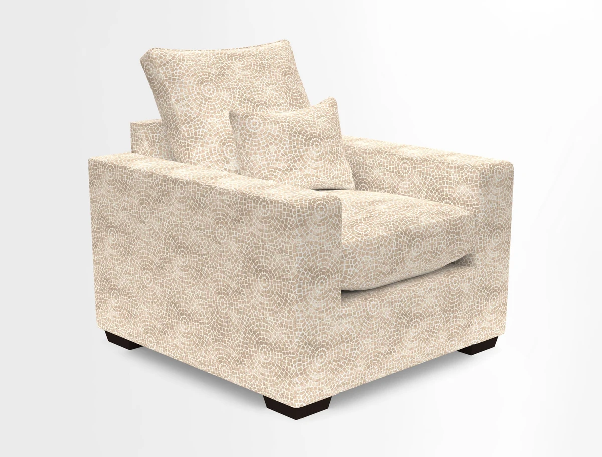 Linear chair in Two Tone Plain Biscuit