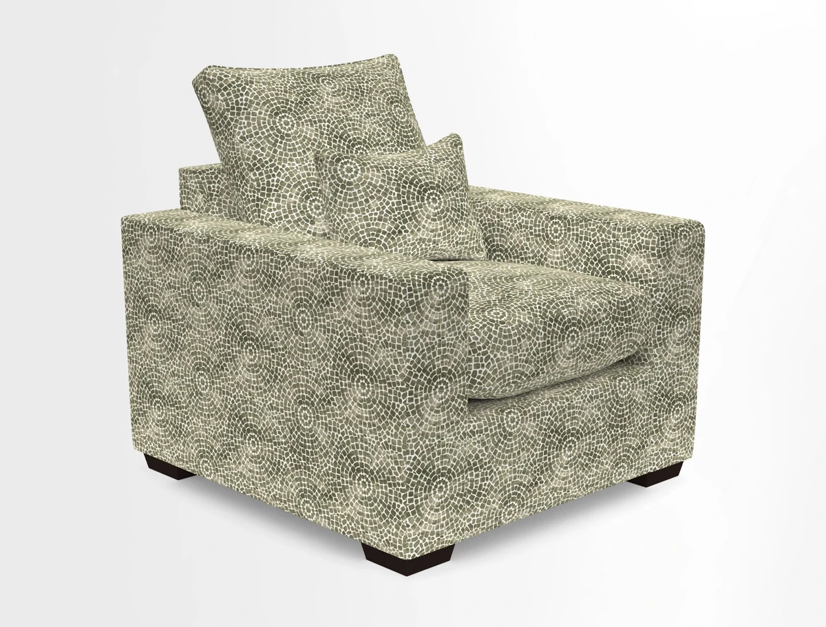 Linear chair in Two Tone Plain Biscuit