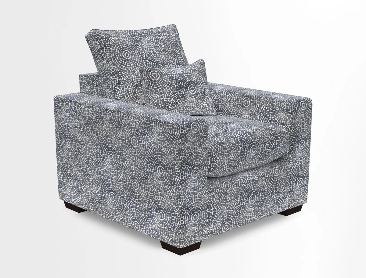 Linear chair in Two Tone Plain Biscuit