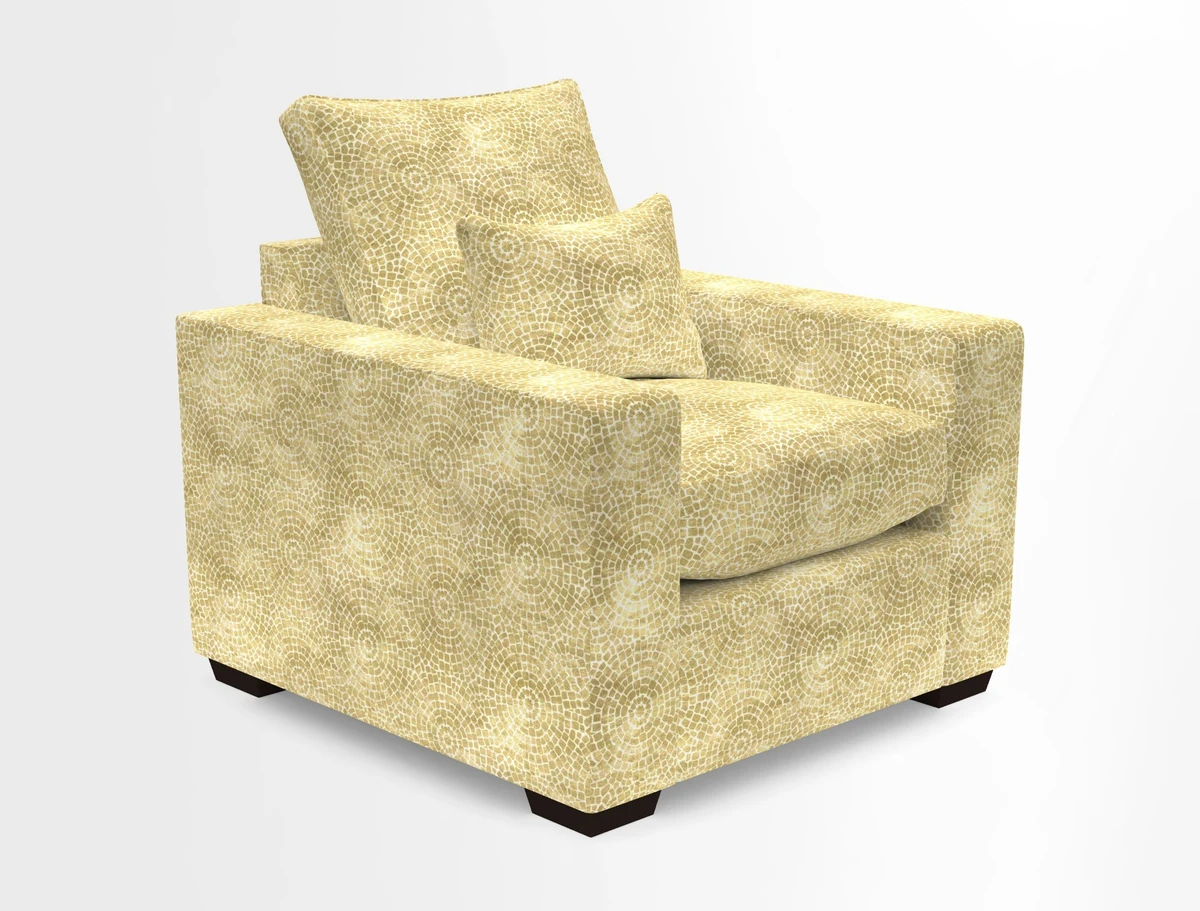 Linear chair in Two Tone Plain Biscuit