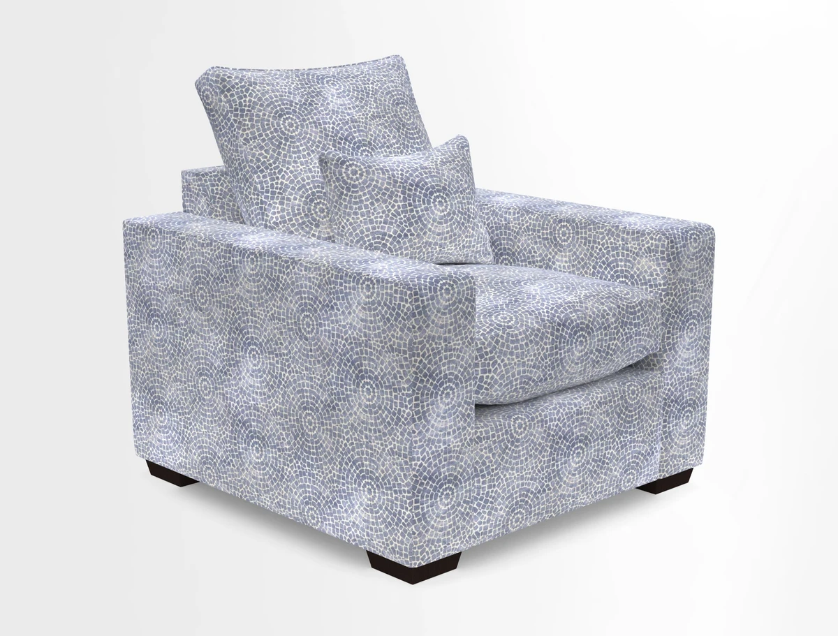 Linear chair in Two Tone Plain Biscuit