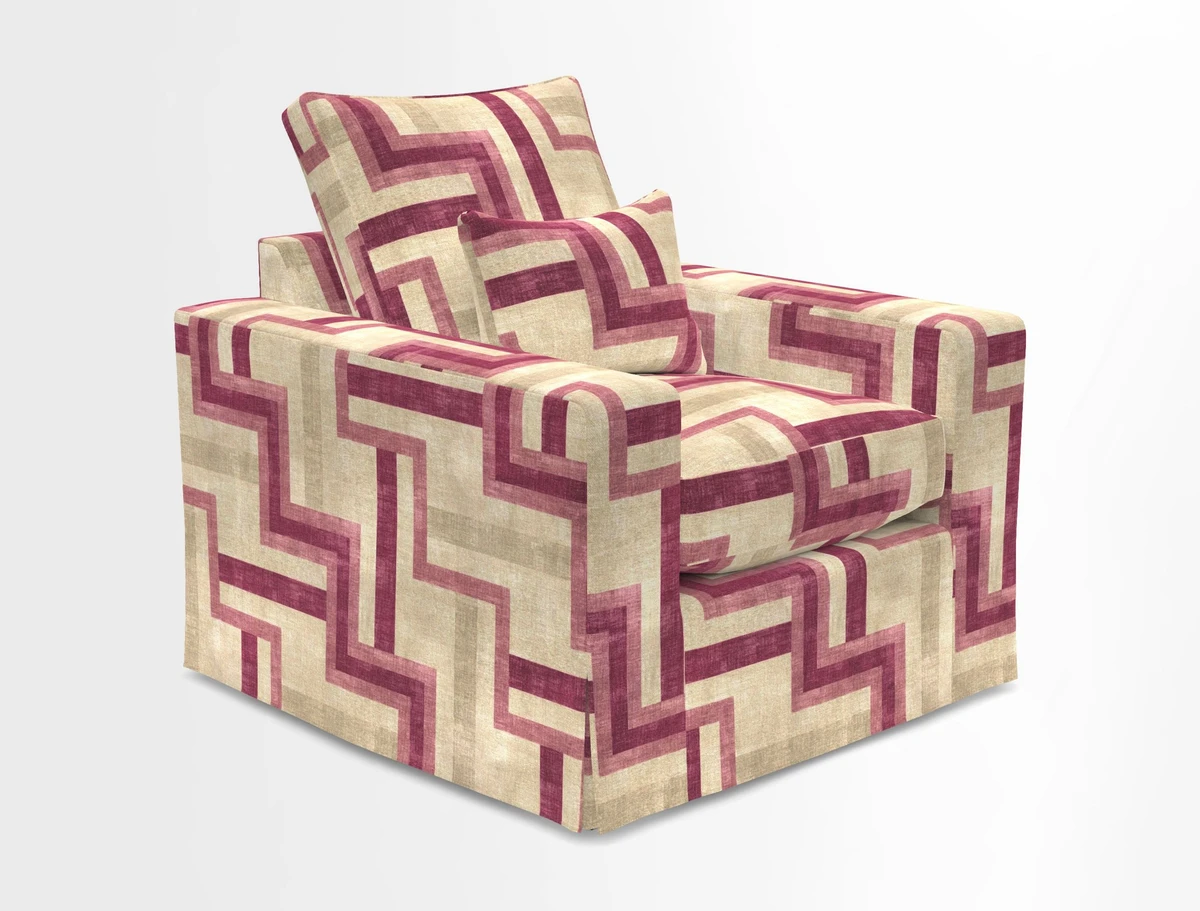 Linear chair in Two Tone Plain Biscuit