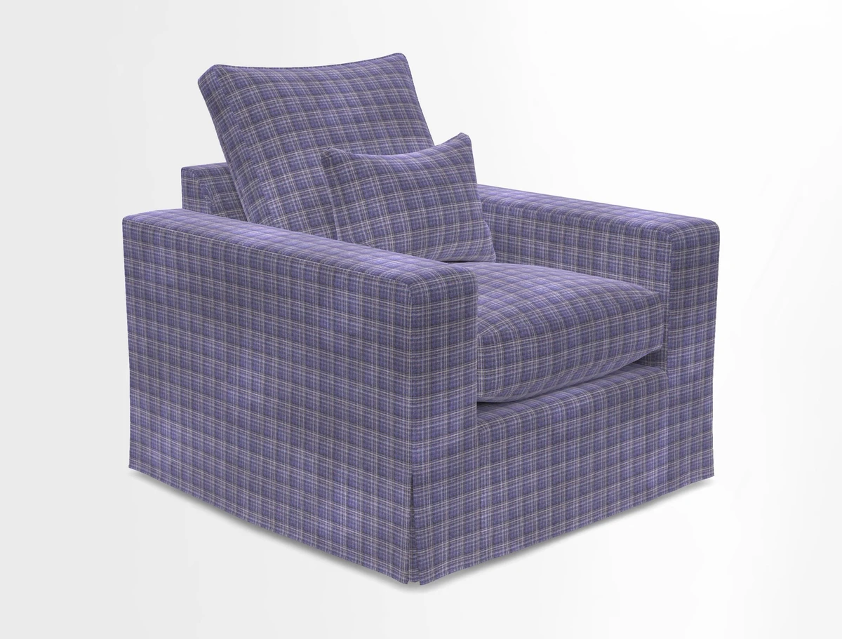 Linear chair in Two Tone Plain Biscuit
