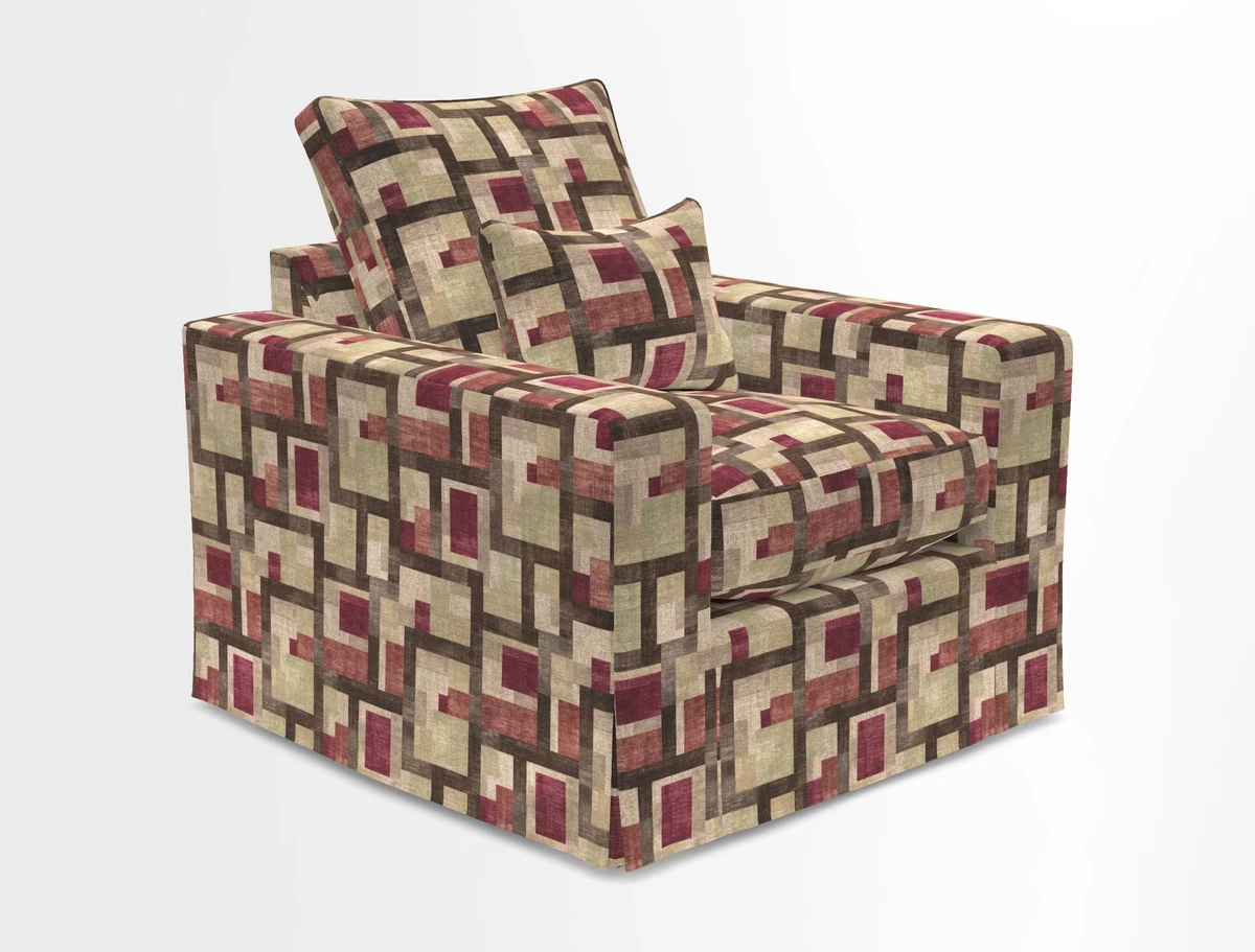 Linear chair in Two Tone Plain Biscuit