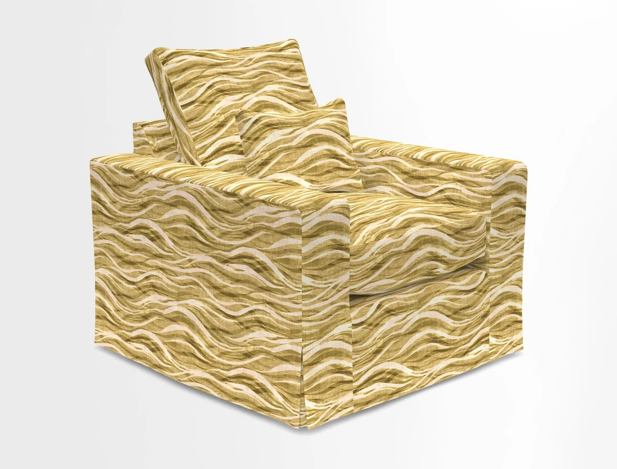 Linear chair in Two Tone Plain Biscuit