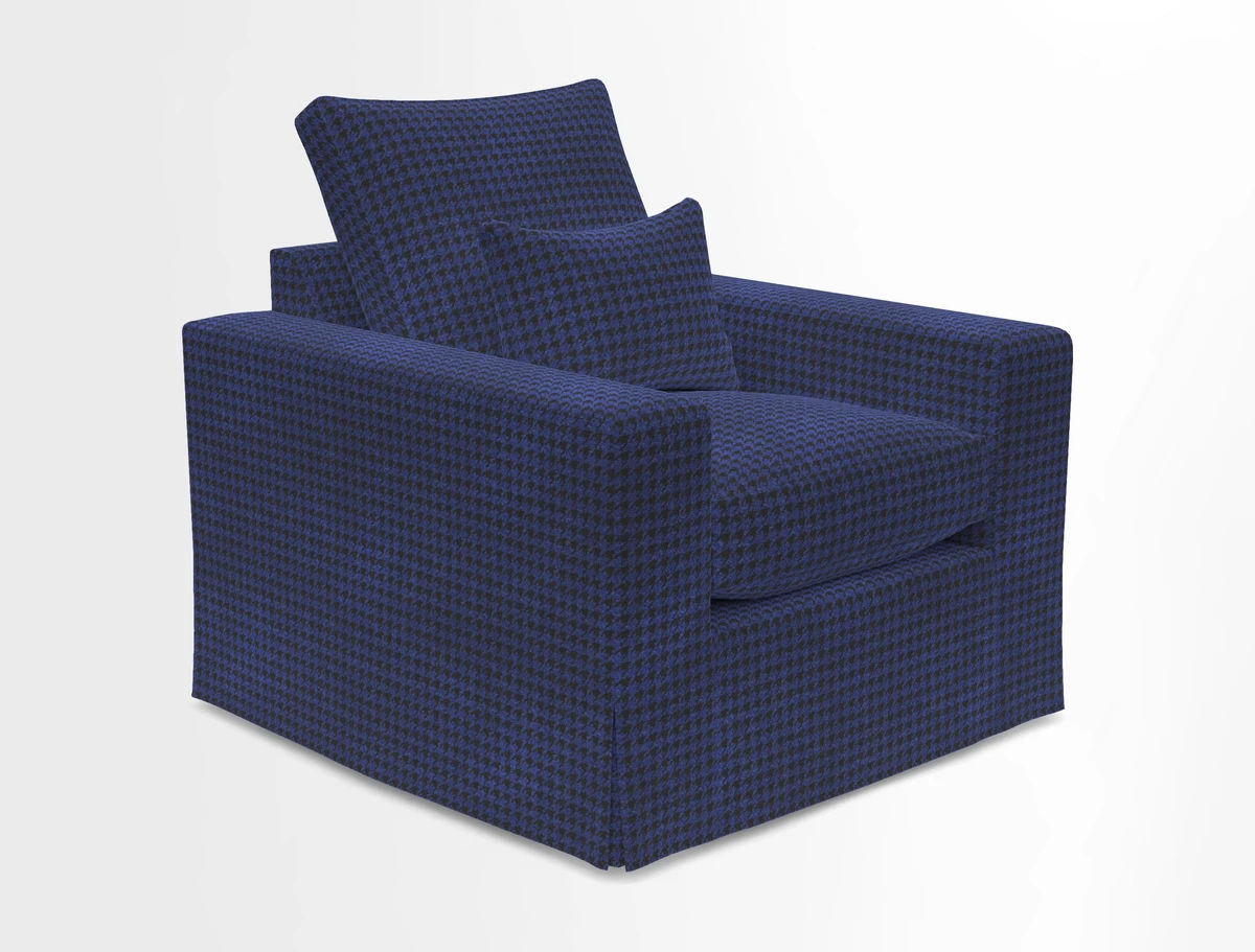 Linear chair in Two Tone Plain Biscuit