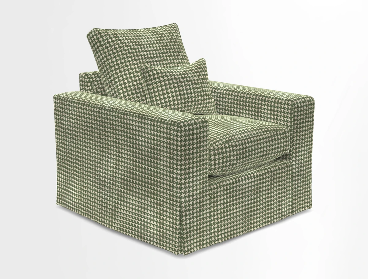 Linear chair in Two Tone Plain Biscuit
