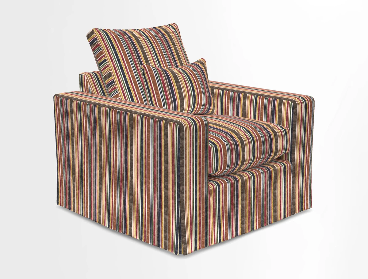 Linear chair in Two Tone Plain Biscuit