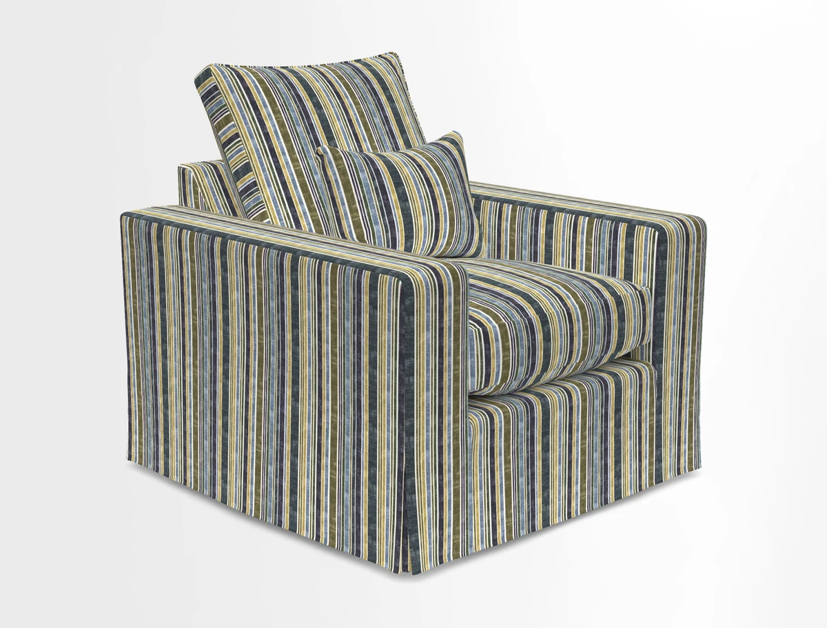 Linear chair in Two Tone Plain Biscuit