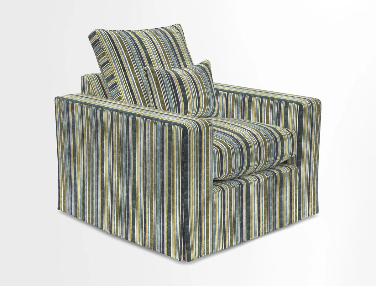 Linear chair in Two Tone Plain Biscuit