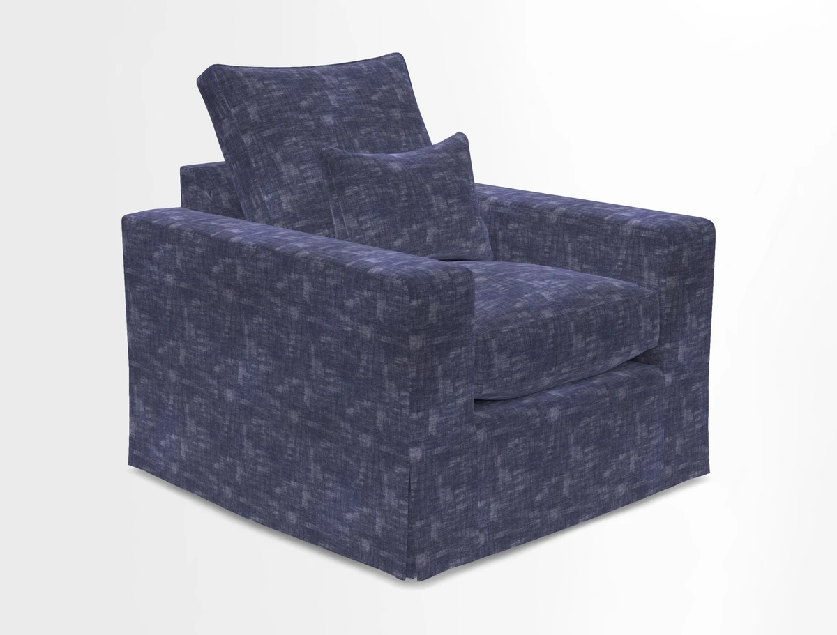 Linear chair in Two Tone Plain Biscuit