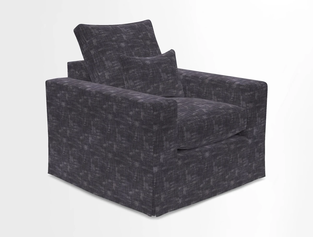 Linear chair in Two Tone Plain Biscuit