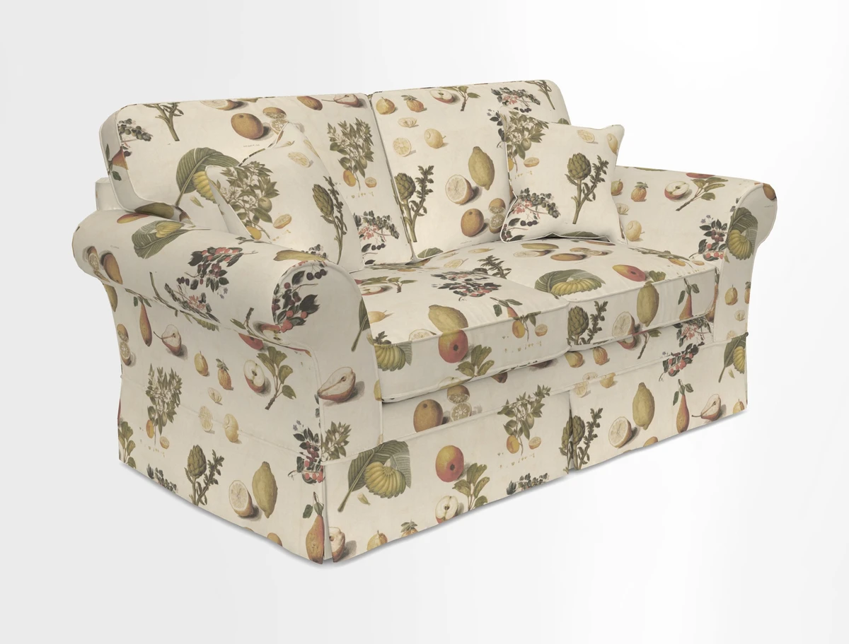 Lanhydrock 2.5 Seater Sofa in Floral Linens Lela Mystery Indigo