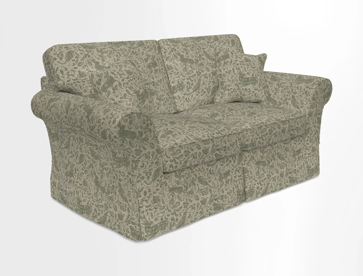 Lanhydrock 2.5 Seater Sofa in Floral Linens Lela Mystery Indigo