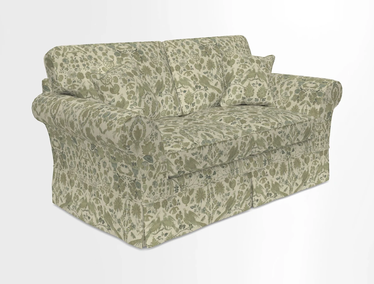 Lanhydrock 2.5 Seater Sofa in Floral Linens Lela Mystery Indigo