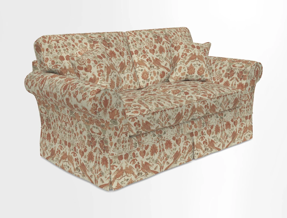 Lanhydrock 2.5 Seater Sofa in Floral Linens Lela Mystery Indigo