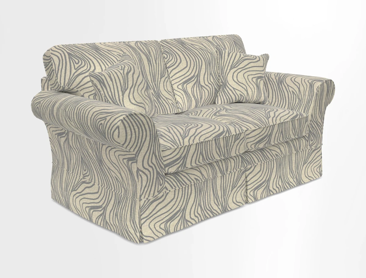Lanhydrock 2.5 Seater Sofa in Floral Linens Lela Mystery Indigo