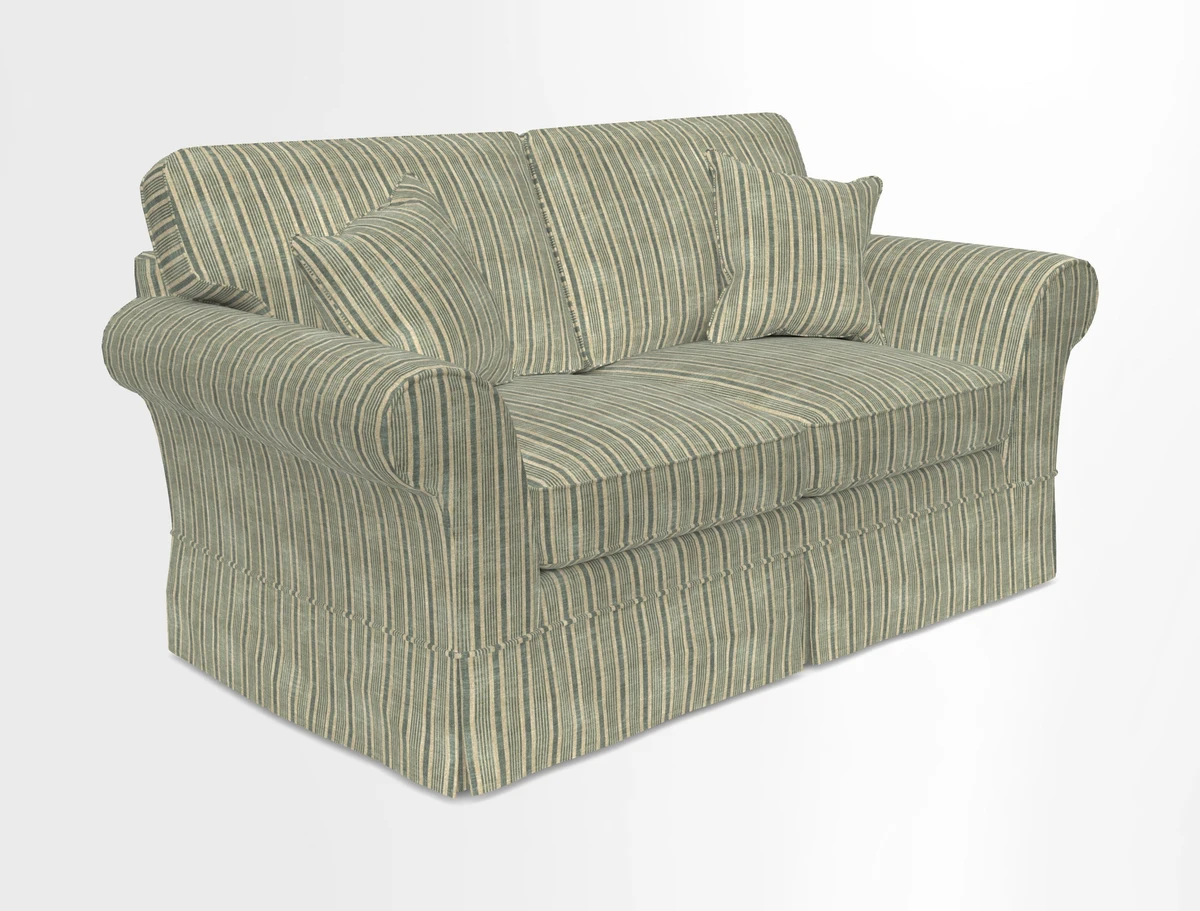 Lanhydrock 2.5 Seater Sofa in Floral Linens Lela Mystery Indigo