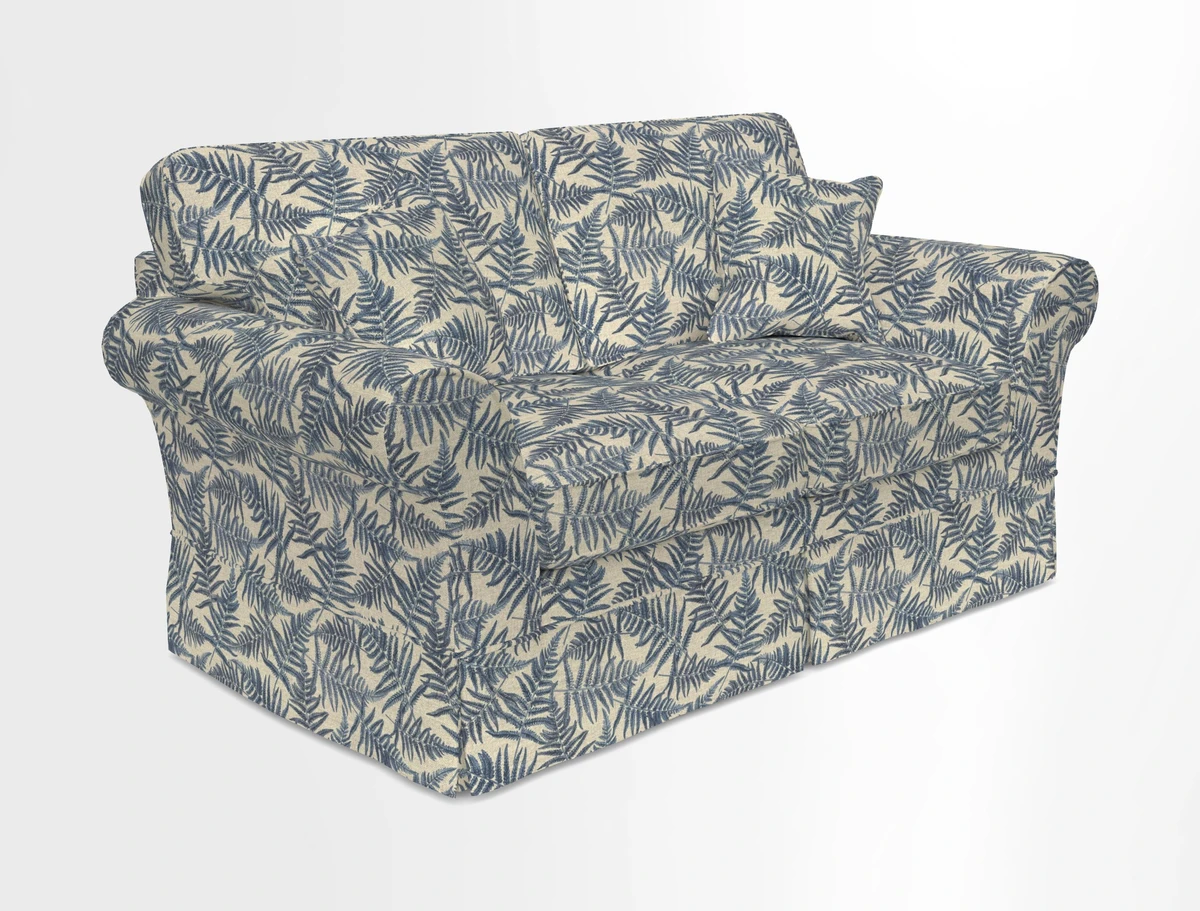 Lanhydrock 2.5 Seater Sofa in Floral Linens Lela Mystery Indigo