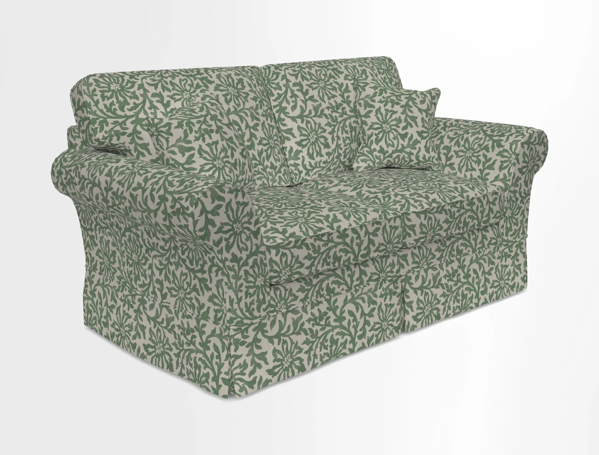 Lanhydrock 2.5 Seater Sofa in Floral Linens Lela Mystery Indigo