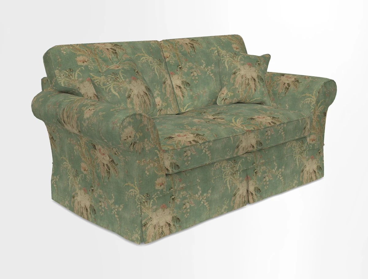 Lanhydrock 2.5 Seater Sofa in Floral Linens Lela Mystery Indigo