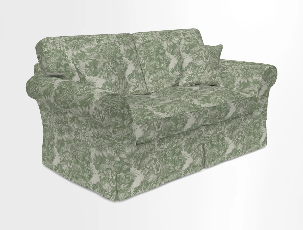 Lanhydrock 2.5 Seater Sofa in Floral Linens Lela Mystery Indigo