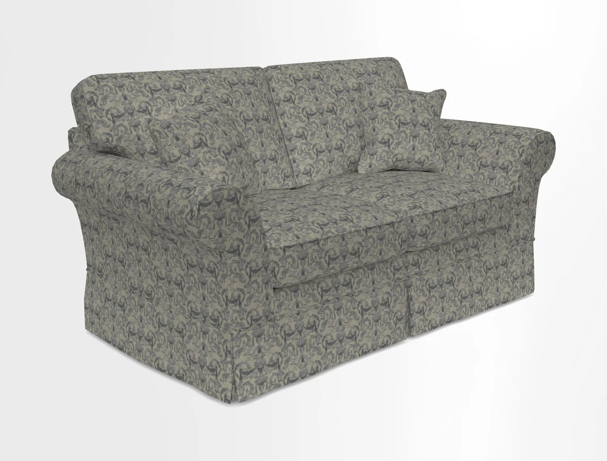 Lanhydrock 2.5 Seater Sofa in Floral Linens Lela Mystery Indigo