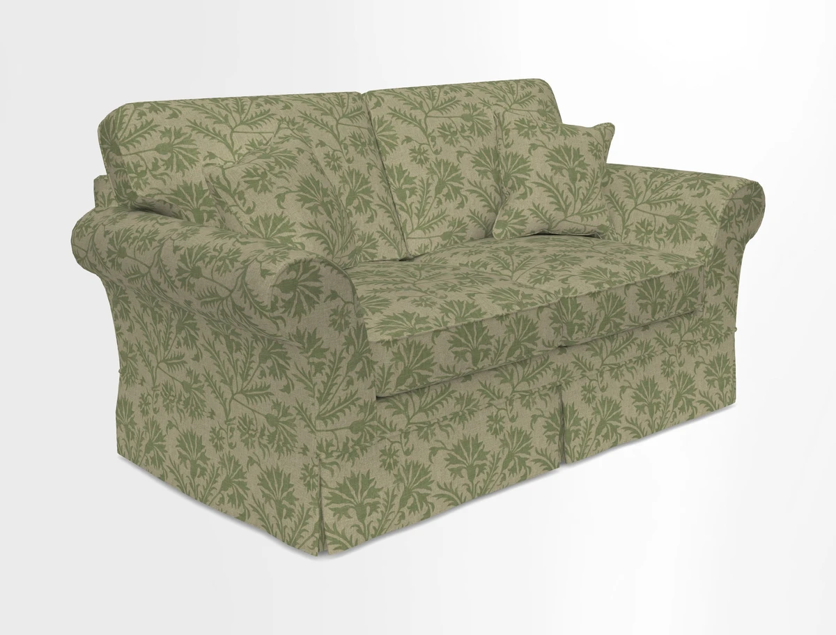 Lanhydrock 2.5 Seater Sofa in Floral Linens Lela Mystery Indigo