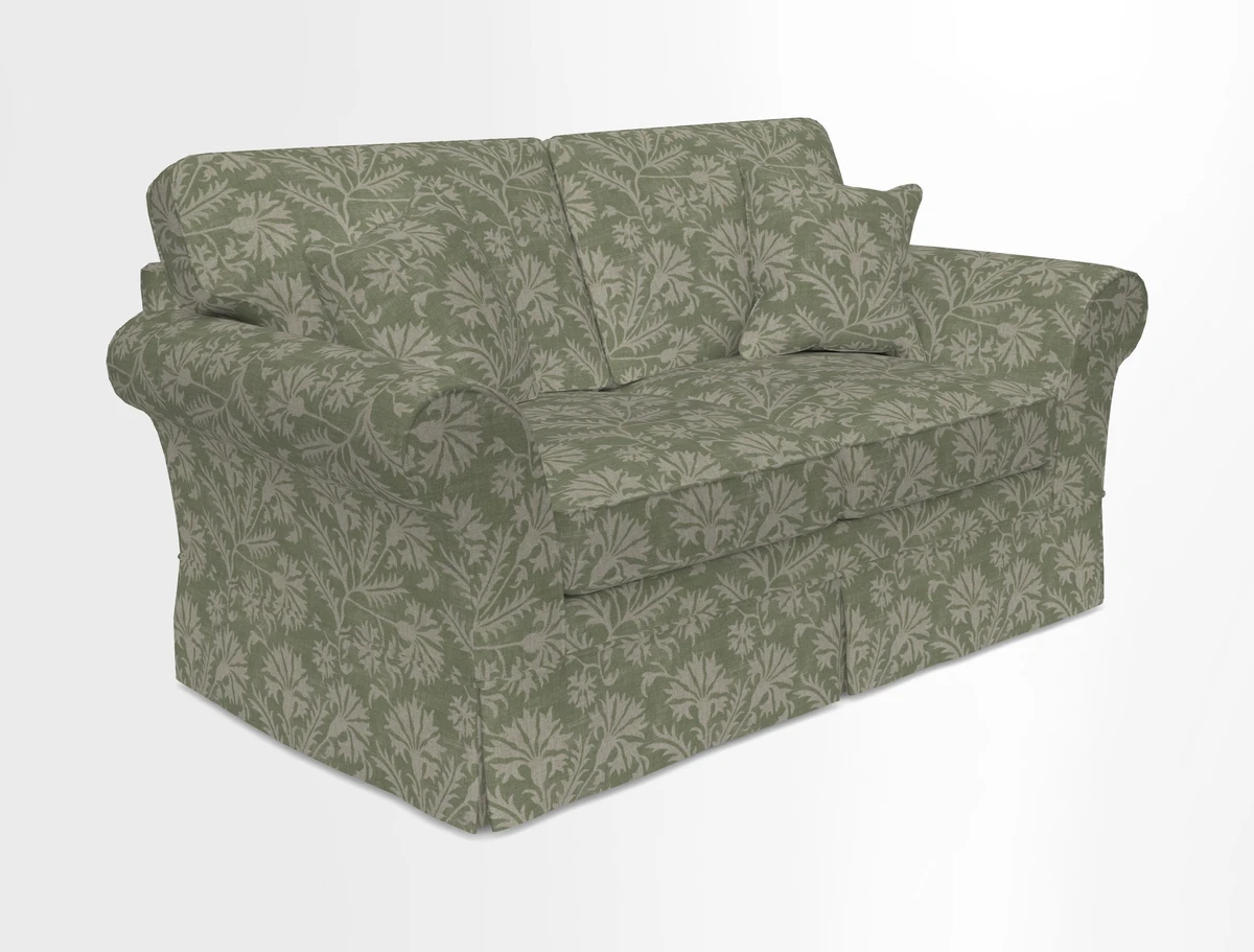 Lanhydrock 2.5 Seater Sofa in Floral Linens Lela Mystery Indigo