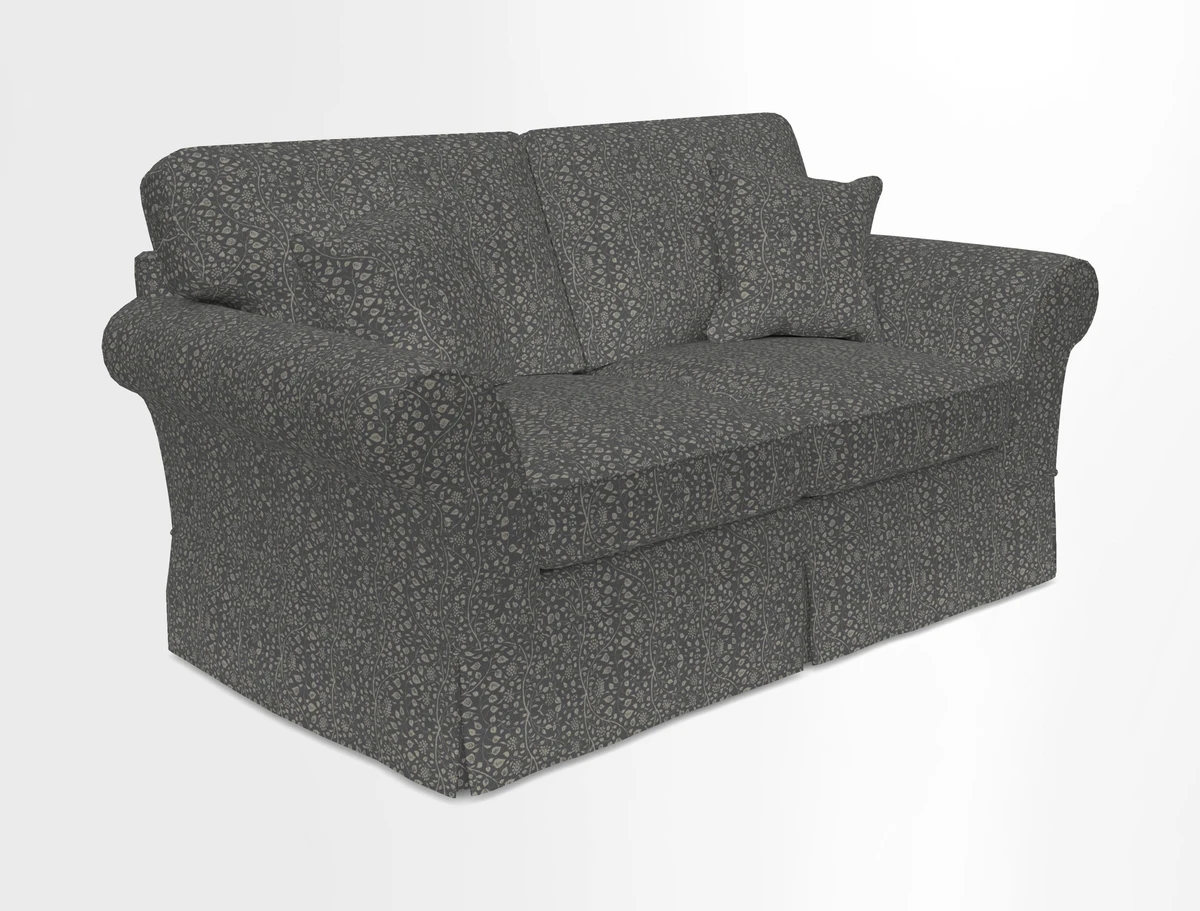 Lanhydrock 2.5 Seater Sofa in Floral Linens Lela Mystery Indigo