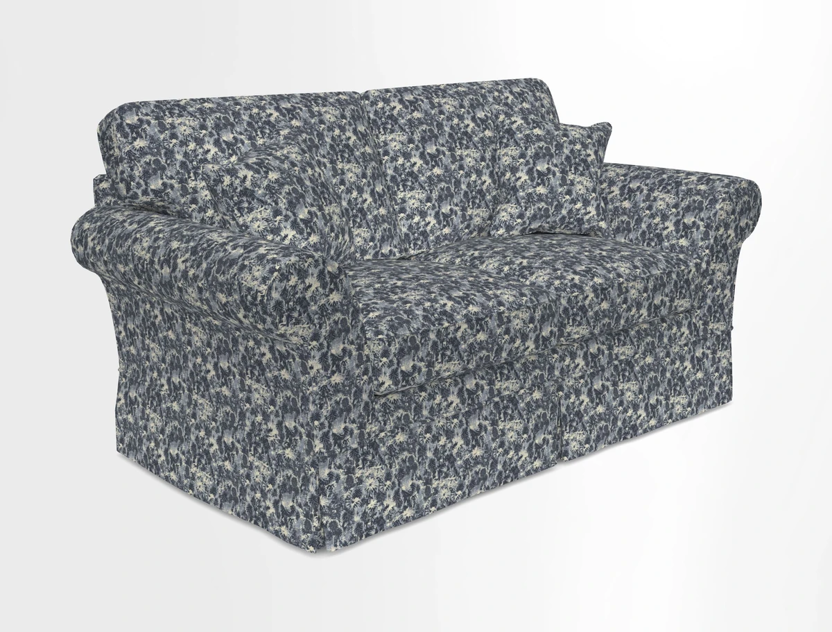 Lanhydrock 2.5 Seater Sofa in Floral Linens Lela Mystery Indigo