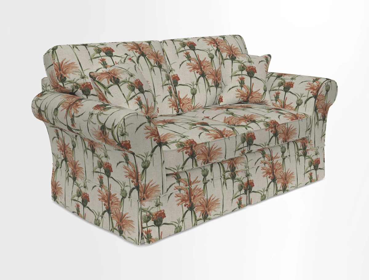 Lanhydrock 2.5 Seater Sofa in Floral Linens Lela Mystery Indigo