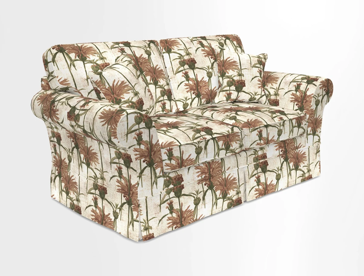 Lanhydrock 2.5 Seater Sofa in Floral Linens Lela Mystery Indigo