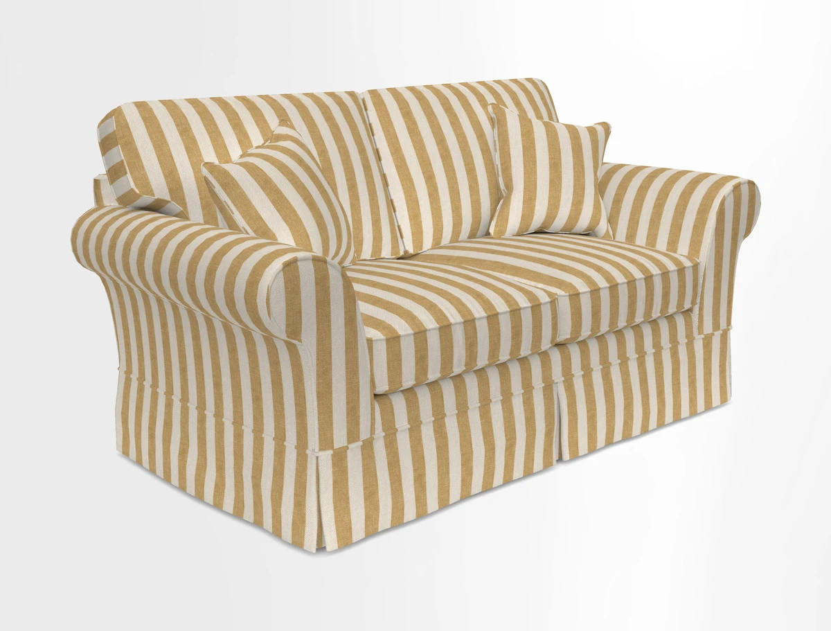 Lanhydrock 2.5 Seater Sofa in Floral Linens Lela Mystery Indigo