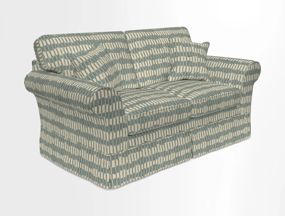 Lanhydrock 2.5 Seater Sofa in Floral Linens Lela Mystery Indigo