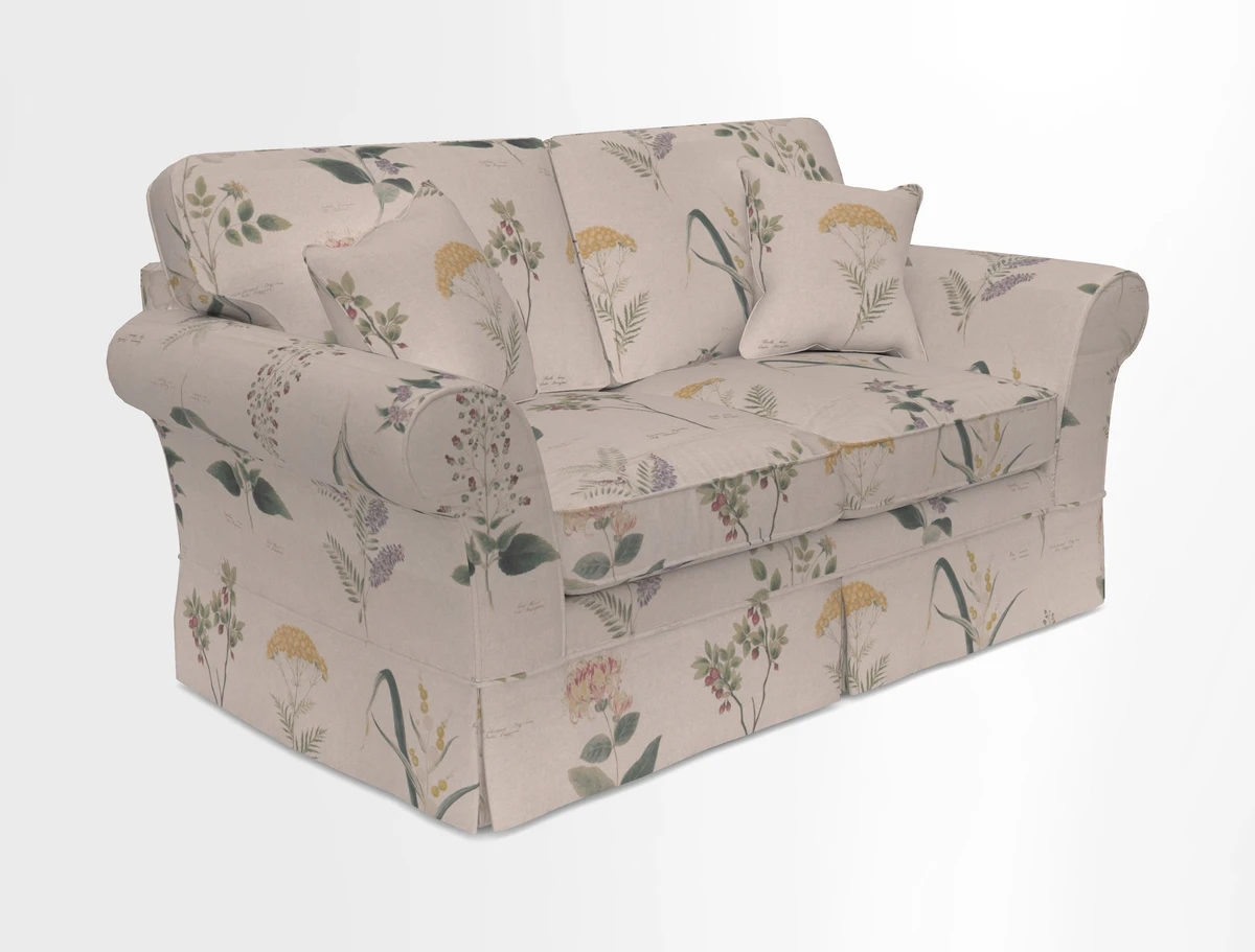 Lanhydrock 2.5 Seater Sofa in Floral Linens Lela Mystery Indigo