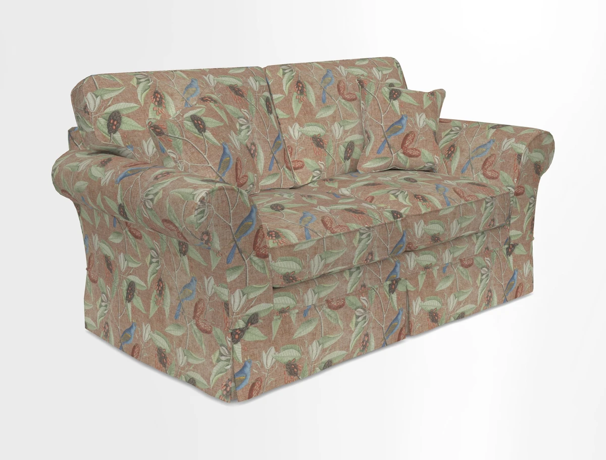 Lanhydrock 2.5 Seater Sofa in Floral Linens Lela Mystery Indigo