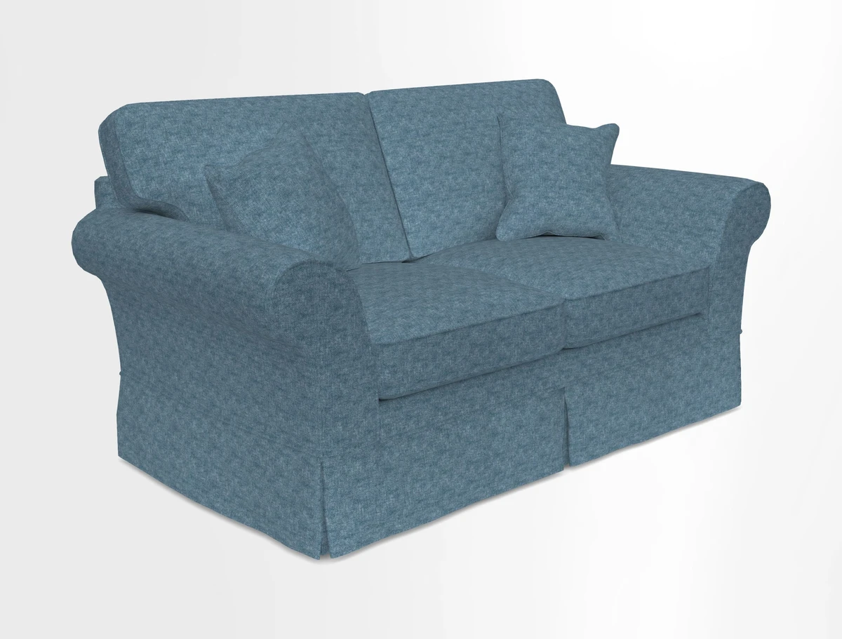 Lanhydrock 2.5 Seater Sofa in Floral Linens Lela Mystery Indigo