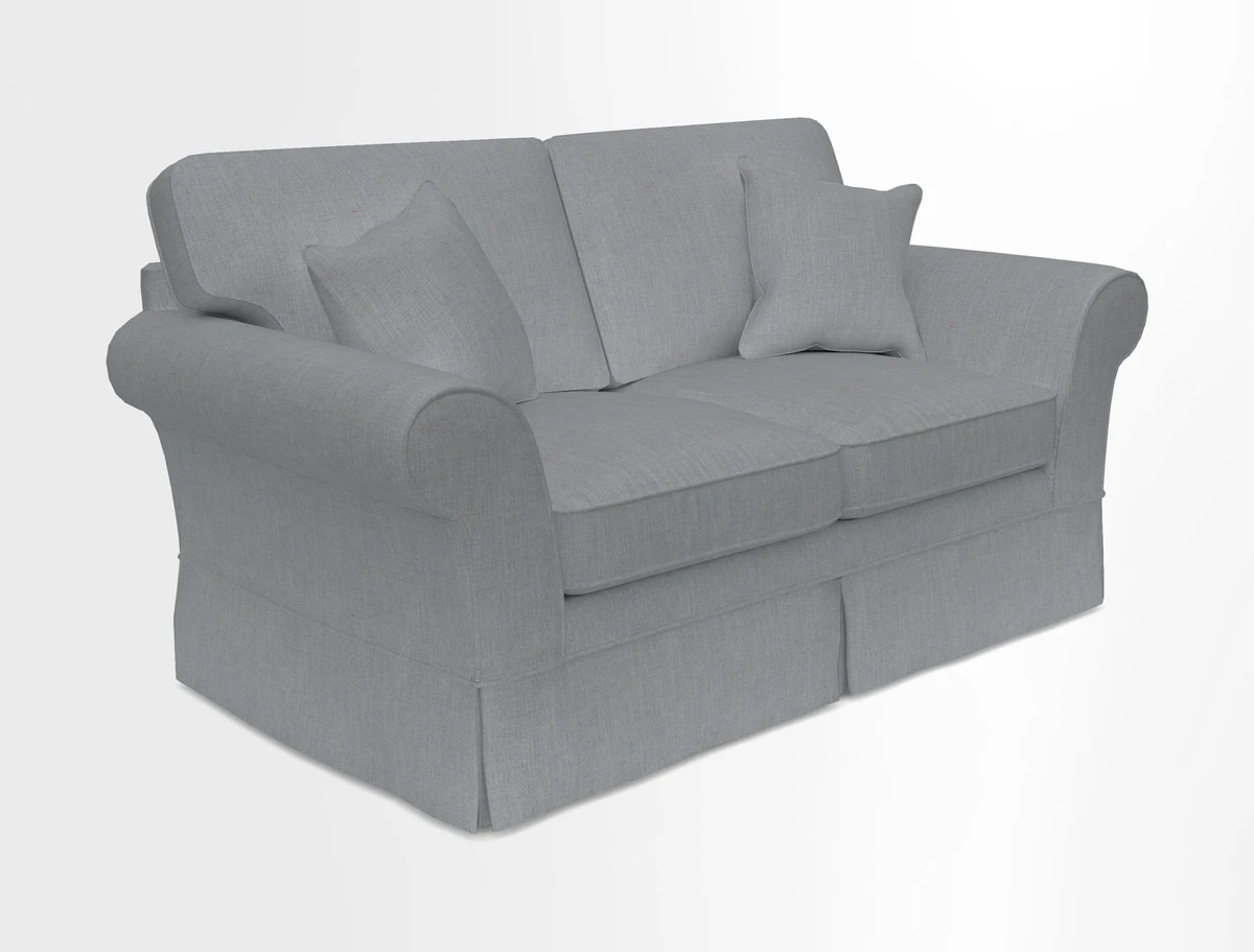 Lanhydrock 2.5 Seater Sofa in Floral Linens Lela Mystery Indigo